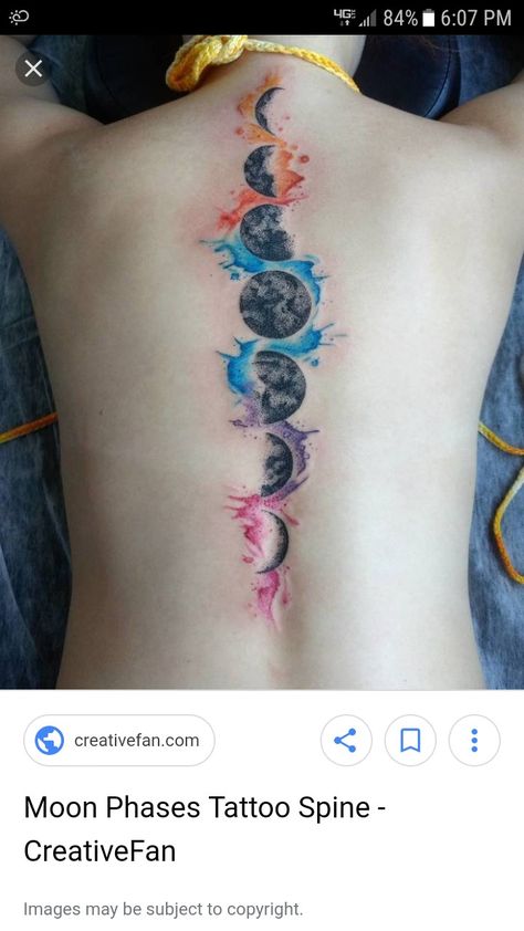 Watercolor Moon Tattoo Designs, Chest Tattoo Girl, Back Tattoo Women Spine, Luna Tattoo, Rip Tattoo, Wiccan Tattoos, Wrist Tattoo Designs, Wrist Tattoo Ideas, Moon Phases Tattoo