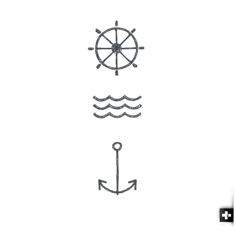 Anchor Stick And Poke, Anchor And Ship Wheel Tattoo, Nautical Hand Tattoos For Guys, Boat Steering Wheel Tattoo, Cruise Ship Tattoo Ideas, Boat Wheel Tattoo, Anchor And Wheel Tattoo, Helm Tattoo, Ship Wheel Tattoo