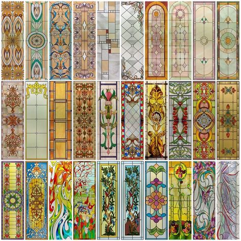 Modern stained glass panels