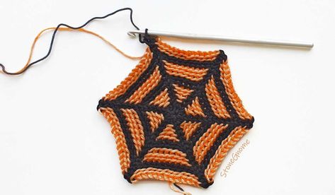 Spider Web Crochet Pattern, Web Crochet Pattern, Spider Web Crochet, Web Crochet, Crochet Spider, Waistcoat Pattern, Crochet Waistcoat, Crochet Coasters Free Pattern, Tunisian Crochet Stitches