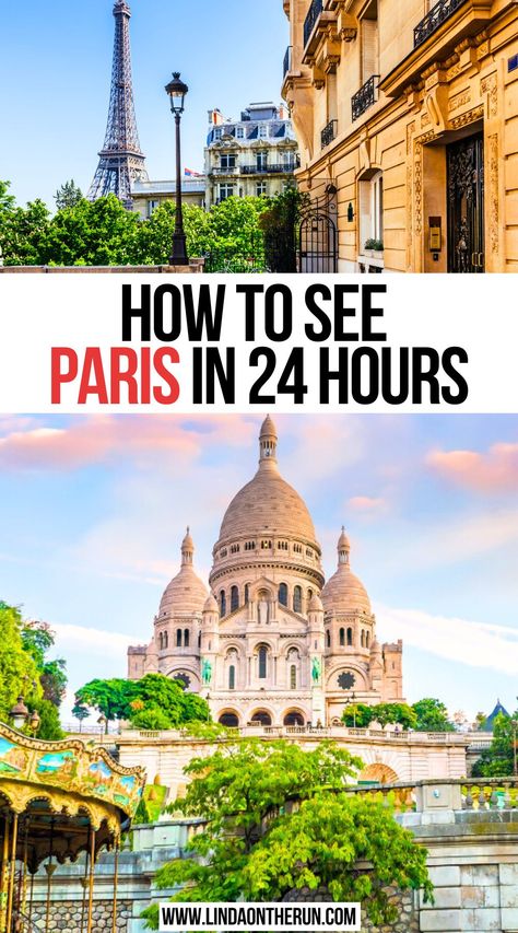 How to See Paris in 24 Hours 4 Days In Paris, One Day In Paris, Things To Do In Paris, Day In Paris, Paris Itinerary, Paris Travel Tips, Paris France Travel, France Travel Guide, Paris Travel Guide