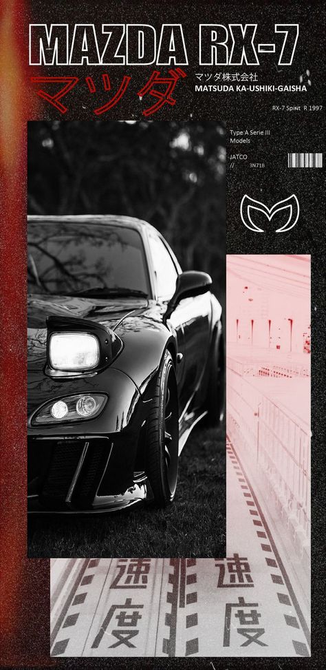 Jdm Cars Poster, Jdm Mazda Rx7, Mazda Rx7 Wallpaper Iphone, Mazda Rx8 Wallpapers, Mazda Rx 7 Wallpaper, Mazda Rx7 Aesthetic, Rx7 Aesthetic, Rx7 Fd Wallpaper, Mazda Miata Wallpaper