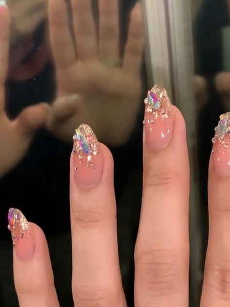 Buchifresa Birthday, Buchifresa Nails Short, Buchifresa Nails, Nails Gems, Nails With Gems, Bedazzled Nails, Easy Nail Ideas, Hello Nails, Electric Nail File