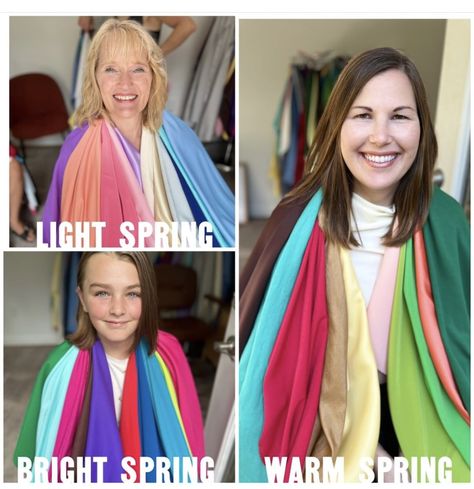 Bright Spring Colour Palette Outfits, Spring Color Analysis Wardrobe, Spring Color Theory, Hoc Spring Color Outfits, Warm Spring Outfits Color Palettes, True Spring Celebrities, Light Spring Color Palette Outfits, Spring Skin Tone, Bright Spring Color Palette