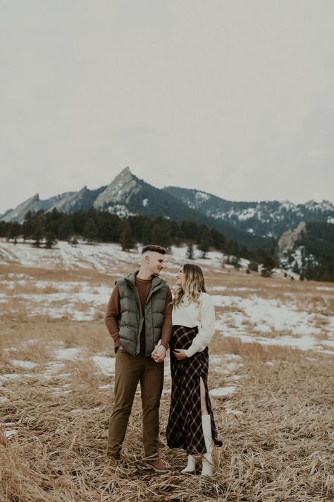 Kaitlin + Garrett's winter maternity session amongst the infamous Boulder flatirons in Colorado. free people, free people maternity outfit, maternity outfit, winter maternity photoshoot outfit, maternity photos outfit inspiriation, what to wear to maternity photos, winter maternity photos, winter maternity photoshoot outfit ideas, colorado maternity photographer, denver maternity photographer, colorado lifestyle photographer Maternity Outfit Winter, Maternity Photos Winter, Maternity Photoshoot Outfit Ideas, Free People Maternity, Winter Maternity Photoshoot, Boulder Flatirons, Winter Maternity Photos, Photoshoot Outfit Ideas, Maternity Photo Outfits