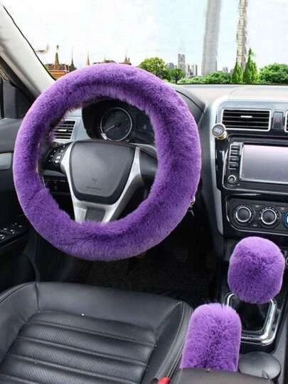 Gear Shift Cover, Purple Cover, Car Accessory Gifts, Winter Car, Car Steering Wheel Cover, Car Steering Wheel, Classy Cars, Car Steering, Car Interior Decor