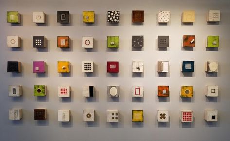 Lori Katz, Abstracted Art, Studio Wall, White Bar, Ceramic Wall Art, Media Wall, Art Idea, Mini Paintings, Ceramic Design