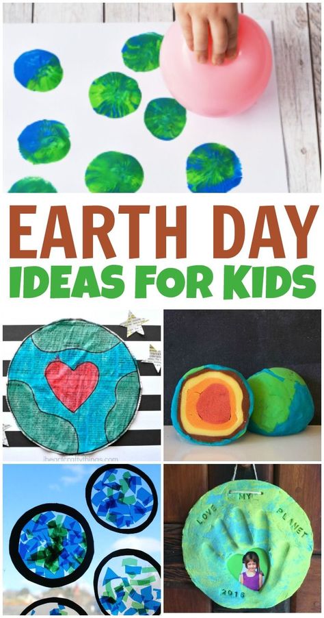 Earth Day Ideas for Kids! This is a great collection of activities and crafts! - Kreative in Life Going Green Crafts, Going Green Activities For Kids, Earth Playdough, Spring Art For Kids, Earth Day Ideas, Eco Club, Early Preschool, Top Teacher, Earth Day Projects