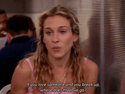 via GIPHY Satc Quotes, Eric And Sookie, Carrie And Big, Get Over Your Ex, City Quotes, She Is The Moment, Iconic Quotes, Witty One Liners, Caption This