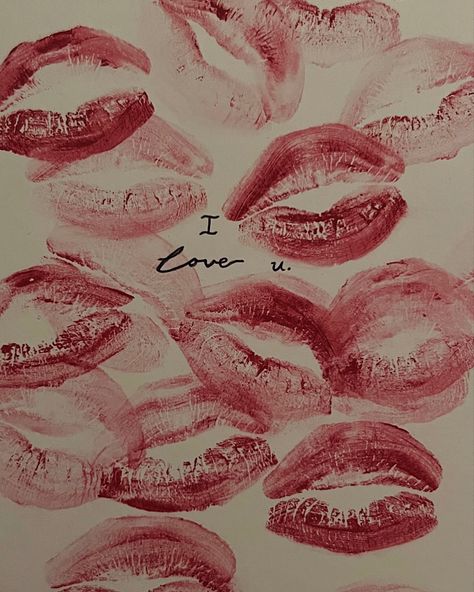 Red Lipstick Kisses, Kiss Artwork, Kissing Drawing, Kiss Painting, Lipstick Mark, Cute Lipstick, Red Lipstick Makeup, Kiss Art, Lipstick Kiss