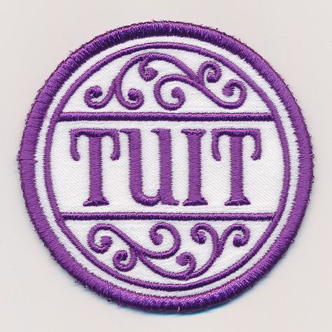 Get a Round Tuit (Patch) | Urban Threads: Unique and Awesome Embroidery Designs Round Tuit, Freestanding Lace Embroidery, Laser Cut Patterns, Urban Threads, Embroidery Monogram, Types Of Embroidery, Applique Embroidery Designs, Free Machine Embroidery Designs, Embroidery Library