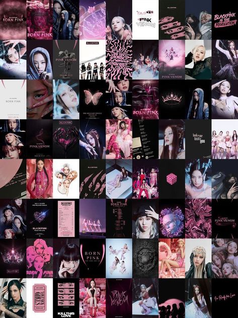 K Pop Wall Collage, K Pop Collage Aesthetic, Blackpink Poster Prints, Blackpink Wall Decor, Blackpink Poster Aesthetic, Poster On Wall, Blackpink Collage, Poster Collage, Wall Collage Decor