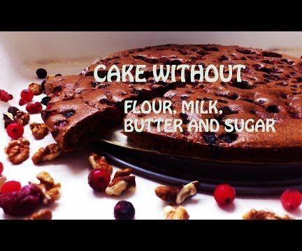 Cake without flour, milk, sugar and butter Cake Recipes Without Milk, Cake Without Flour, Birthday Cake Alternatives, Healthy Cakes, Healthy Milk, Milk And Sugar, Easy Butter, Healthy Cake Recipes, Make A Cake