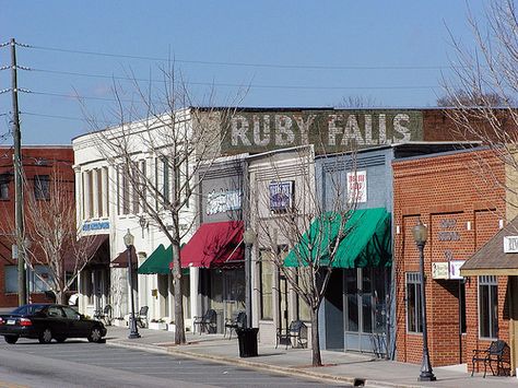 Aw, Ringgold is on Pinterest. Somewhat embarrassed that I didn't know til now that building said RUBY FALLS Ringgold Georgia, Ruby Falls, Visit Georgia, Small Town America, Georgia Travel, Rock City, Chattanooga Tennessee, Georgia On My Mind, Mountain Vacations