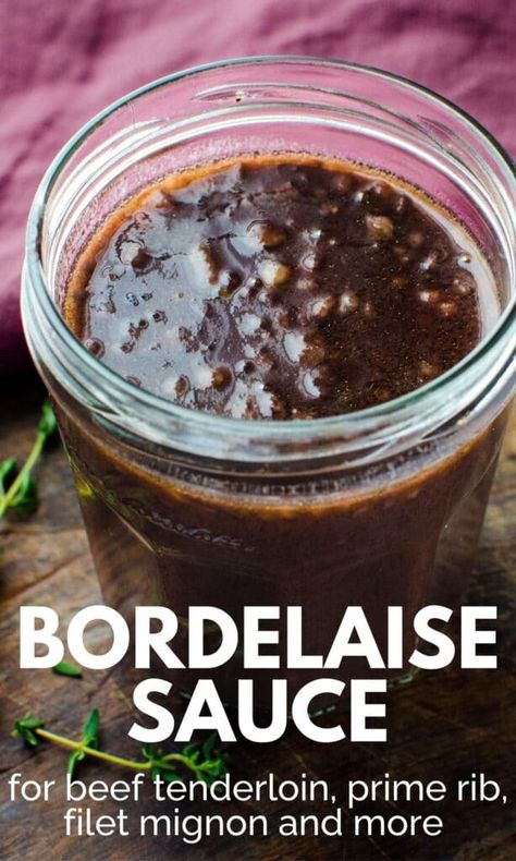 Bordelaise Sauce Recipe, Sauces For Steak, Steak Sauces, Sauce For Steak, Bordelaise Sauce, Homemade Sauce Recipes, Marinade Sauce, Gravy Sauce, Steak Sauce