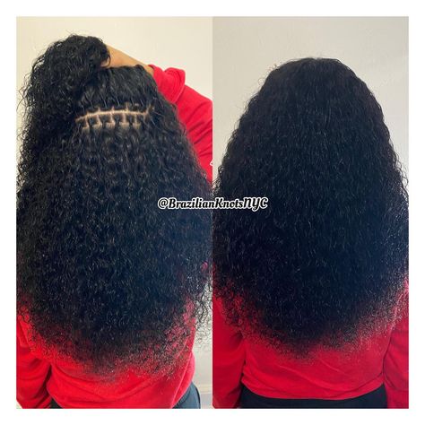 Brazilian Knots Hair Extensions, Winter Protective Styles, Brazilian Knots, Natural Hair Videos Tutorials, Protective Styles For Natural Hair, Extensions Hairstyles, Styles For Natural Hair, Micro Bead Hair Extensions, Microlink Hair Extensions