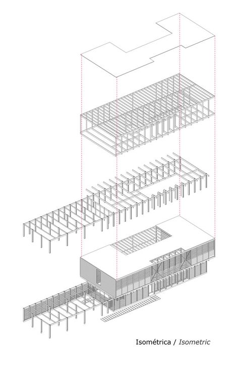 System Architecture Diagram, Sectional Perspective, Structural Model, Architecture Blueprints, System Architecture, Facade Architecture Design, Architecture Concept Diagram, Architecture Board, Architecture Model House