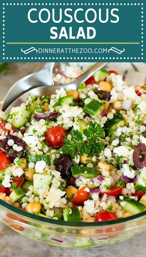 Cuscus Salad, Pearl Couscous Recipes, Greek Couscous Salad, Mediterranean Couscous Salad, Pearl Couscous Salad, Couscous Salad Recipes, Mediterranean Couscous, Pearl Couscous, Feta Cheese Salad