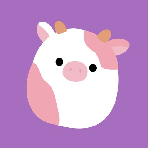 Squishmallow Painting Ideas, Squishmallow Cow Drawing, Cow Squishmallow Painting, Sqishmelow Drawing, Simple Doodles Cute, Squishmallow Painting, Cool Drawing Ideas Easy, Doodles Cute, Cool Drawing Ideas