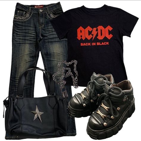 Emo Rocker Outfits, Rockstar Gf Outfit Png, Biker Gf Outfits, Rockstar Gf Clothes Png, Rockstar Gf Clothes, Rock Chick Outfits, Rock Star Gf Outfits, Rockstar Girl Outfit, Rockstar Gf Style