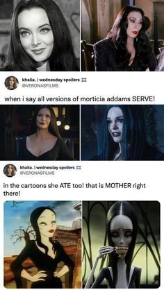 Black Hair Movie Characters Female, Dark Haired Characters For Halloween, Modern Morticia Addams Aesthetic, Easy Morticia Addams Makeup, Morticia Addams From Wednesday, Gomez X Morticia, Morticia Addams Hair, Morticia Adams Aesthetic, Male Wednesday Addams Fanart