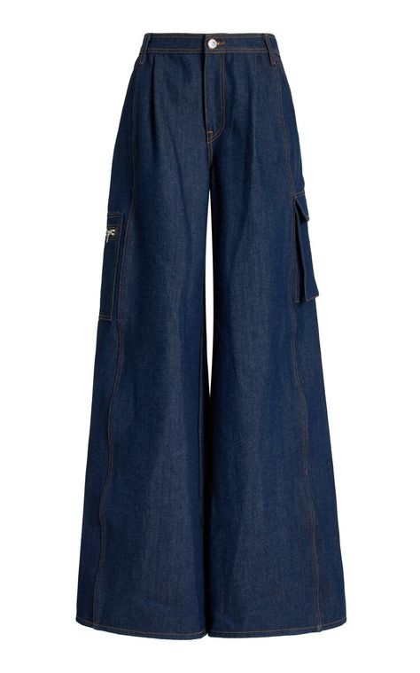 Brandon Maxwell, Easy Trendy Outfits, Casual Style Outfits, Wide Leg Denim, Dream Clothes, Looks Vintage, Look Cool, Stylish Dresses, Moda Operandi