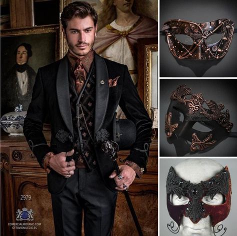 Masquerade Mens Outfits, Masquerade Ball Male Outfit, Maskerade Ball Outfit Men, Venetian Masquerade Outfit, Masquerade Prom Outfit Men, Male Masquerade Outfit Ball, Winter Ball Outfit Male, Fantasy Masquerade Outfit Male, Mens Masquerade Outfit Ideas