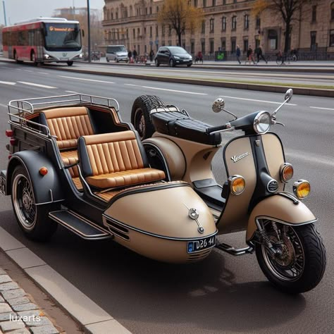 Three Wheeled Car, Italian Scooter, Retro Scooter, Tricycle Bike, Best Electric Scooter, Motorcycle Sidecar, Concept Motorcycles, Vespa Scooters, Car Inspiration