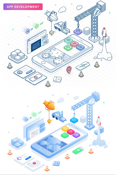 3d Isometric, Isometric Drawing, Typography Alphabet, Outline Illustration, Isometric Art, Isometric Design, Isometric Illustration, Contents Design, Flat Illustration