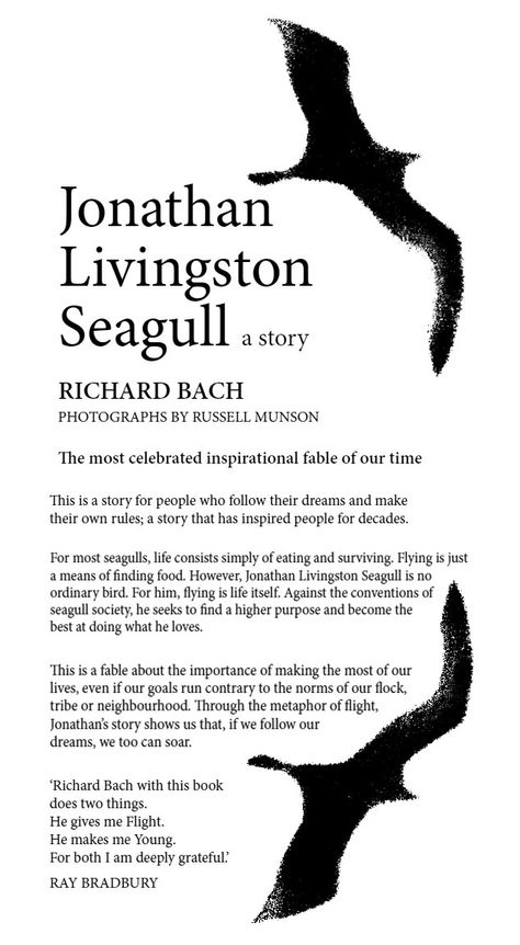 Jonathan #Livingstone Seagull is different to the other gulls in his flock. He doesn't live to eat but eats to live and pursue his passion: flight. Many time in life we have to believe in ourselves and do our best without giving up. What the readers takes away from this book depends on their personal perception. Sometimes we often find in a book what we want to find in it. Easy to read, a cheap, short book with great meaning. Great for children, even better for adults. Seagull Meaning, Tennis Motivation, Jonathan Livingston Seagull, Motivation Ideas, Movement Activities, Short Books, Livingstone, Tennis Player, Livingston