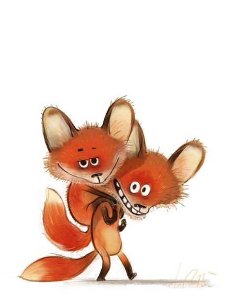 Wiebke Rauers Lovely Illustrations, Fox Pictures, Fox Illustration, Fox Art, Love Illustration, Childrens Art, Children's Book Illustration, A Drawing, Whimsical Art