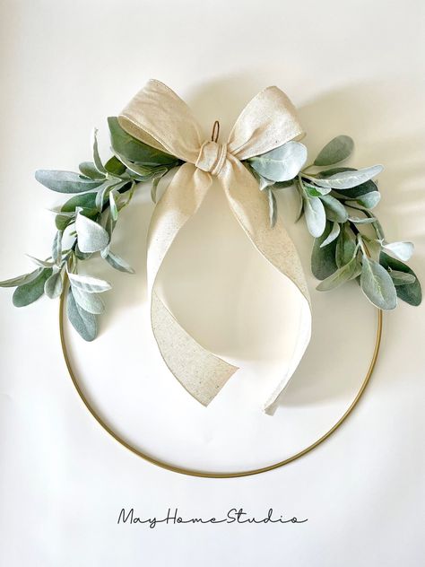 Excited to share this item from my #etsy shop: Lambs Ear Wreath | Lambs Ear Bow Wreath | Modern Farmhouse Wreath | Year Round Simple Wreath | All Seasons Lambs Ear Wreath Lambs Ear Ornaments, Lamb Ear Wreath, Lambs Ear Wreath Christmas, Christmas Lambs Ear Wreath, Simple Spring Wreath, Modern Farmhouse Wreath, Lambs Ear Eucalyptus Wreath, Joululahjat Diy, Easter Porch Decor