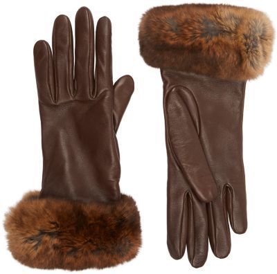 Barneys New York Women's Fur-Cuff Gloves-BROWN Elegant Gloves, Brown Gloves, Vintage Gloves, Cashmere Gloves, Elegant Hats, Sweet Pic, Elegant Bags, Girls Handmade, Girls Sweet