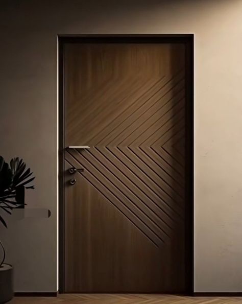 Wooden Doors Interior Modern Luxury, Flush Door Design Modern Sunmica, Flush Door Design Modern, Flush Doors Design Modern, Grand Entry Doors, Vintage Door Decor, Single Main Door Designs, Pintu Ganda, Security Door Design