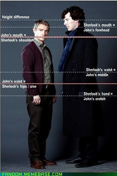 Perfect Height Differences, sherlock's hand = john's crotch BAHAHA laughed really hard at that one! Freebatch Ships, John Watson Bbc, Johnlock Fanart, Sherlock Holmes John Watson, John Lock, Sherlock Holmes 3, Sherlock Holmes Benedict Cumberbatch, Watson Sherlock, Benedict Sherlock