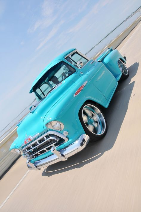 Custom Wheels Trucks, 57 Chevy Trucks, Chevy Stepside, Chevrolet 3100, Vintage Pickup Trucks, Custom Chevy Trucks, Chevy Pickup Trucks, Old Pickup Trucks, Classic Pickup Trucks