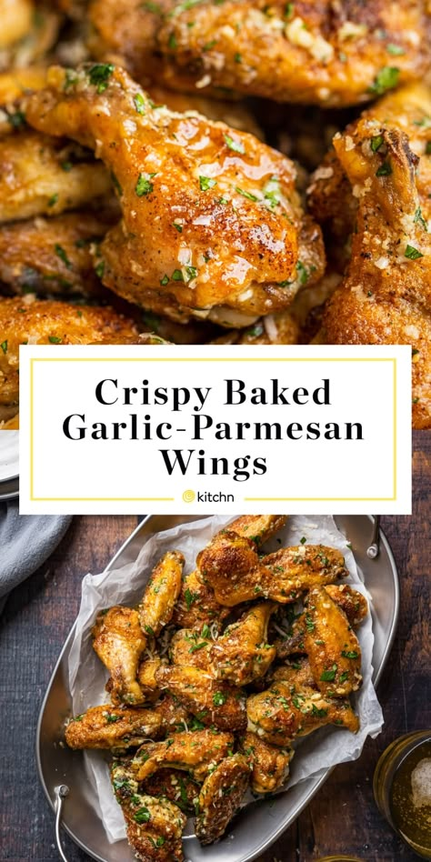 Chicken Leg Sauce Recipes, Baked Parmesan Chicken Wings, How To Make Garlic Parmesan Wings, How To Season Chicken Wings, Best Chicken Wings Recipe Baked, Chicken Wings Side Dishes, Recipes With Chicken Wings, Garlic Parmesan Wings Sauce, Parmesan Garlic Wings