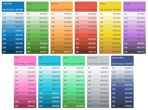 Trello Brand Guide Article Trello Templates, Arc Planner, Team Meaning, Visual Basic, Online Business Tools, Dull Colors, Planner Tips, Color Guide, Personal Organization