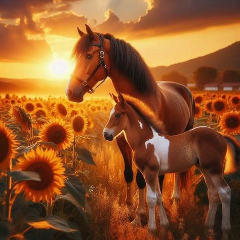 Horses Art, Horse Inspiration, Fantasy Horses, Types Of Horses, Sunflower Fields, Tumbler Wraps, Good Afternoon, Art Tutorial, Digital Art Tutorial