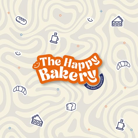 Dessert Graphic Design, Pastry Logo Design, Bakeshop Logo, Bakery Branding Logo, Cookie Character, Bakery Brand Identity, Logo Dessert, Kawaii Chocolate, Bakery Branding Design