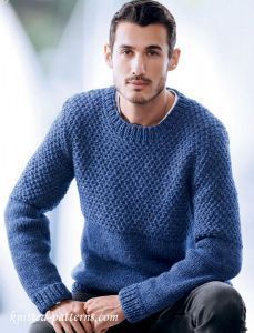 Men's sweater knitting pattern free Mens Knit Sweater Pattern, Mens Knit Sweater, Knitting Patterns Free Sweater, Sweater Knitting Pattern, Jumper Knitting Pattern, Basic Sweaters, Knit Men, Hand Knitted Sweaters, Sweater Crochet Pattern