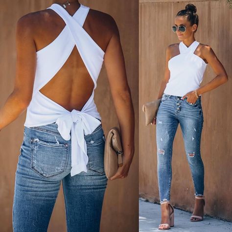 VICIDOLLS on Instagram: “PREORDER SHIPPING NOW // DON’T MISS OUT Cross Paths Knit Tie Tank $54 Sizes XS - L //Best Seller// This top is the one! Our Cross Paths…” Company Mood Board, Vici Dolls, Virgo Rising, 1st House, Paisley Fabric, Backless Top, Knit Tie, Summer Essential, Brand Image