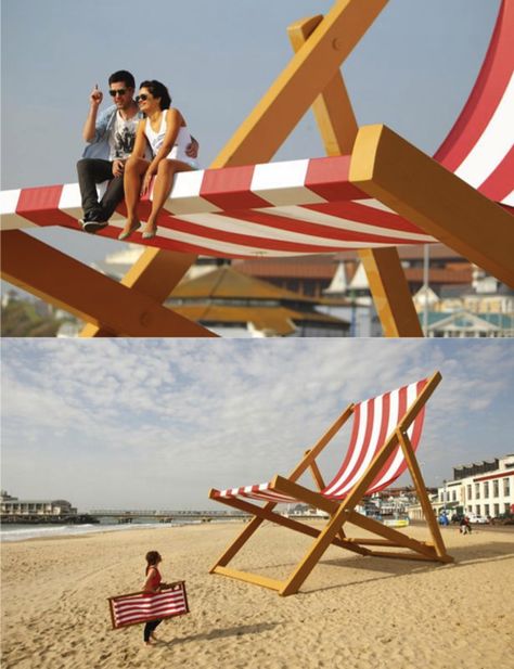 Bournemouth Beach, Lego Sculptures, Gulliver's Travels, Bad Dog, Balloon Dog, Roadside Attractions, Beach Chairs, Public Art, Wyoming