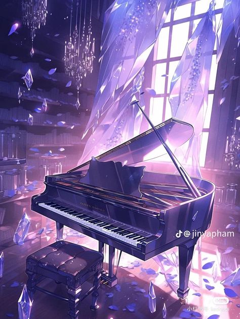 Aesthetic Piano, Aesthetic Profile Picture Cartoon Soft, Anime House, Fantasy Rooms, Dreamy Artwork, Magical Life, Pretty Backgrounds, Beautiful Art Pictures, Pretty Landscapes