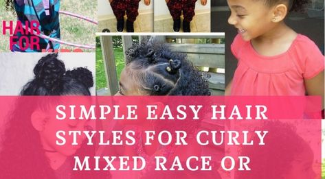 Curly Mixed Race Hairstyles Race Hairstyles, Curly Mixed Hair, Mixed Race Hairstyles, Biracial Hair Care, Easy Hair Styles, Mixed Kids Hairstyles, Mixed Girl Hairstyles, Boys Haircut Styles, Baby Girl Hairstyles Curly