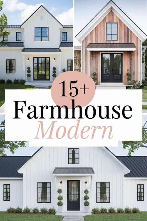 15 Modern Farmhouse Ideas to Transform Your Home

Explore fresh modern farmhouse ideas to refresh your home! From cozy wood accents to chic neutral palettes and vintage decor. these tips will inspire you. Add in open shelving and rustic lighting to create that perfect blend of comfort and style. Your dream farmhouse vibe awaits right at your fingertips! https://fabricerie.com/farmhouse-modern Joanna Gaines Home Exterior, Cottage Farmhouse Interior Design, Interior Modern Farmhouse Design, European Farmhouse Aesthetic, Modern Farmhouse Interior Decor, Modern Farmhouse With Garage, Rustic Modern Farmhouse Exterior, Modern Farmhouse Design Ideas, Modern Farmhouse Black And White