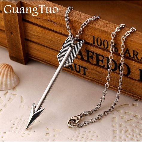 Cheap chain necklace, Buy Quality fashion necklace directly from China necklace fashion Suppliers: New Fashion Steampunk Minimalist Rock Vintage Arrow Pendant Chain Necklace For Women Jewelry Gift Men Clavicle Collier Enjoy ✓Free Shipping Worldwide! ✓Limited Time Sale ✓Easy Return. Arrow Pendant Necklace, Silver Necklace Simple, Arrow Pendant, Long Chain Necklace, Simple Necklace, Chain Pendants, One Direction, Shop Necklaces, Long Necklace