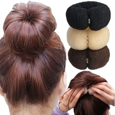 Just found this amazing item on AliExpress. Check it out! US $0.81 | Magic Roll Foam Sponge Easy Big Ring Women Fashion Hair Bun Maker Donut Hair Styling Tools Hairstyle Hair Accessories for Girls Hair Twist Bun, Donut Bun Hairstyles, Hair Sponge, Donut Hair, Heatless Hair Curlers, Hair Bun Maker, No Heat Hairstyles, Bun Maker, Band Accessories