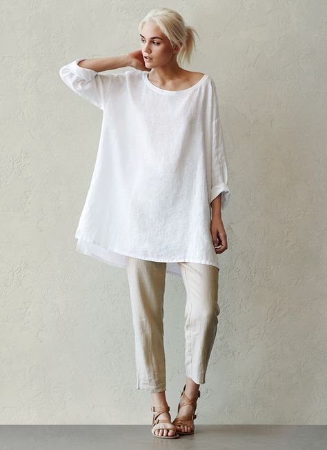 Eileen Fisher Style, Spring Summer Capsule Wardrobe, Summer Capsule Wardrobe, Fashion Sewing Pattern, Fashion Attire, Organic Linens, Minimal Fashion, Eileen Fisher, Signature Style