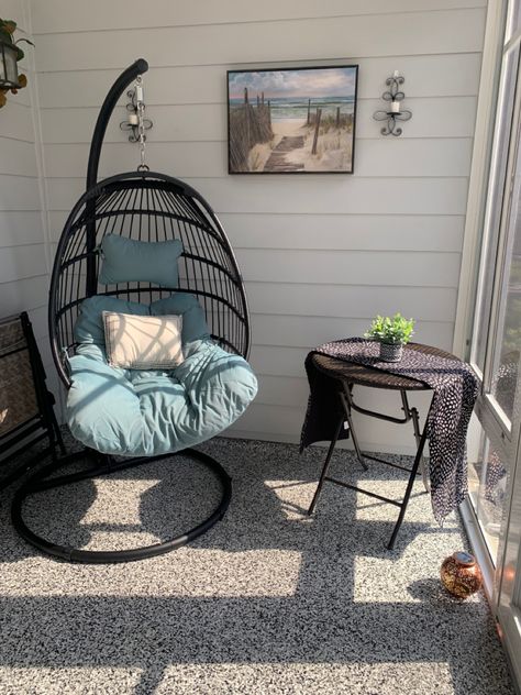 Egg chair Outdoor Room, Front Entrances, Entry Way, Backyards, Egg Chair, Outdoor Rooms, Patio Decor, Front Porch, Entrance